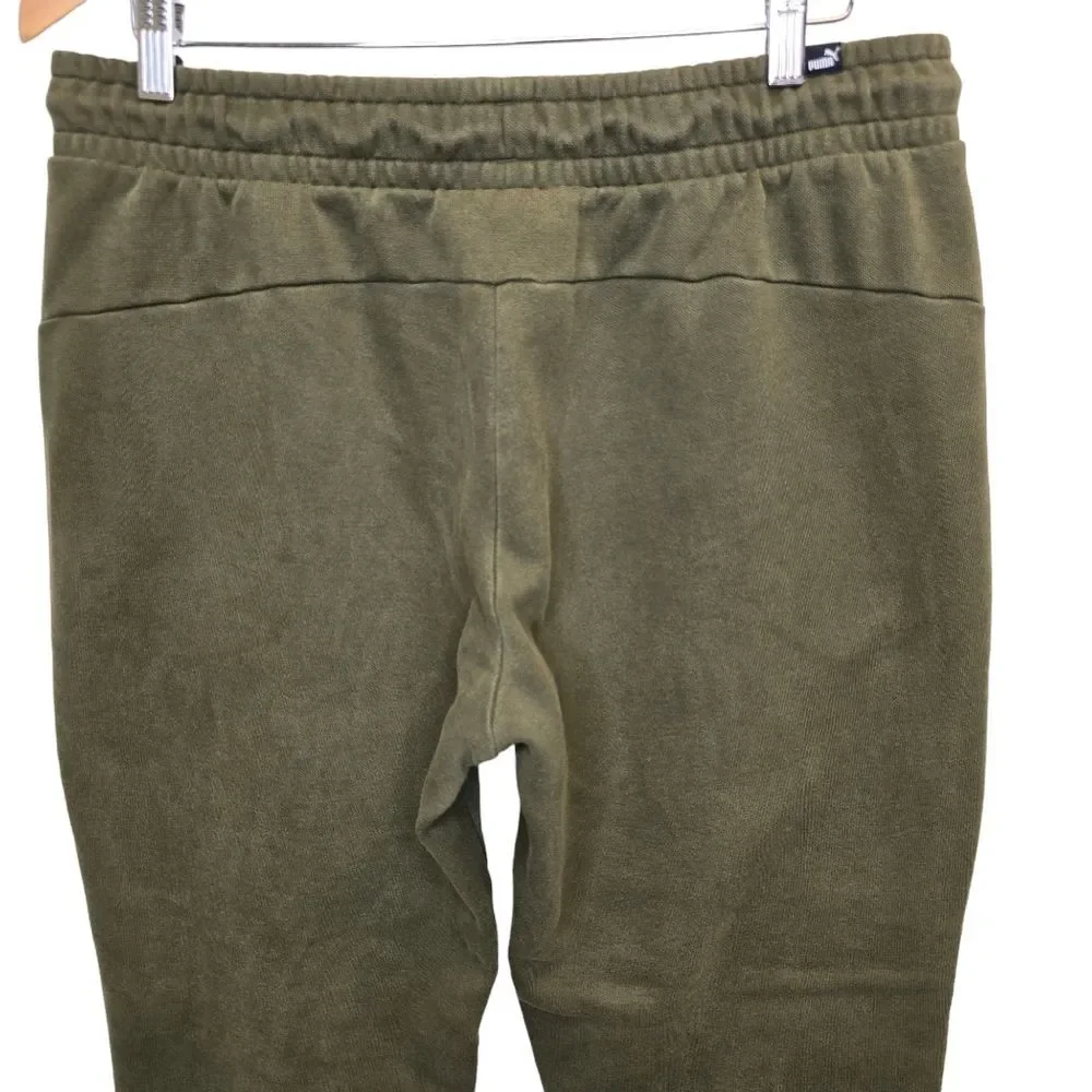 PUMA Men's Fleece Jogger Forest Green Sz L
